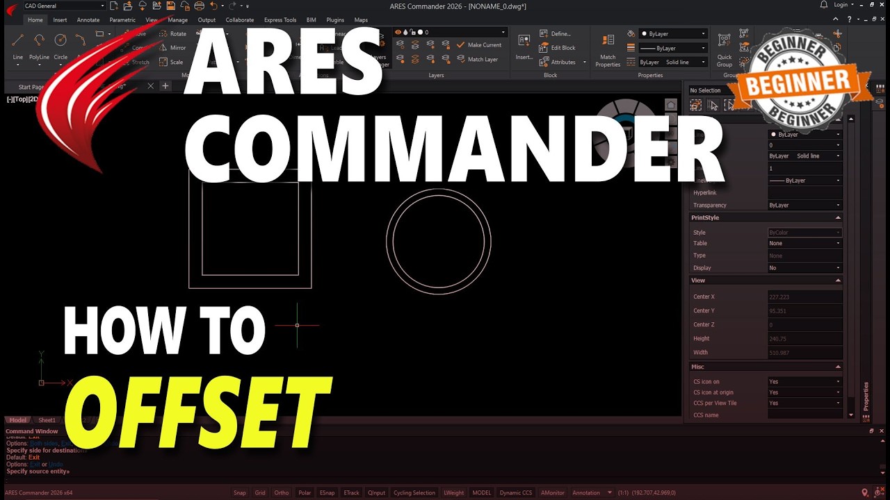 How To Offset In Ares Commander