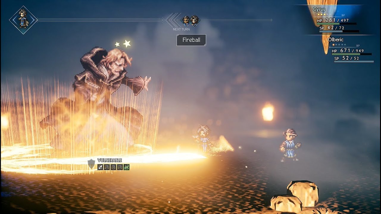 OCTOPATH TRAVELER - Russell  (Cyrus Chapter 1 Boss Battle, Subterranean Study)