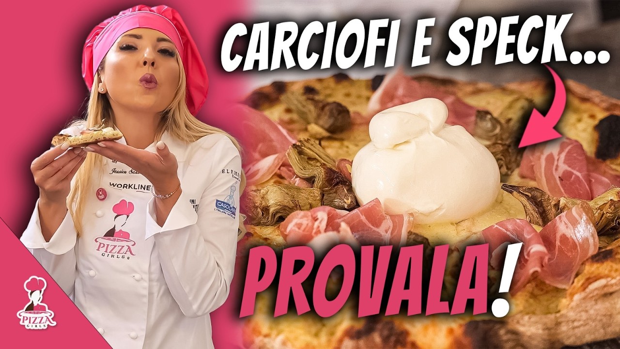 Pizza fatta in casa come in pizzeria🍕La Ricetta WOW di Jessica Sorrentino con Carciofi e Speck!✨