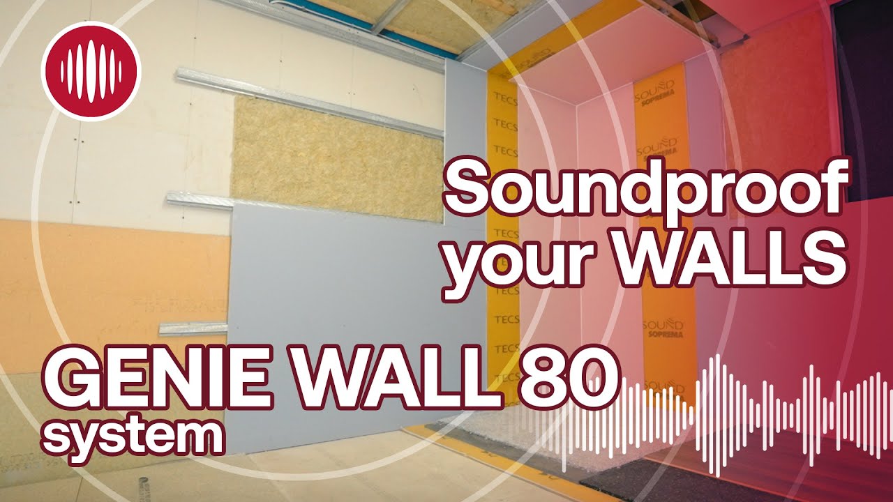 Soundproof your walls - The Genie Wall 80 System is a low profile yet high performance system