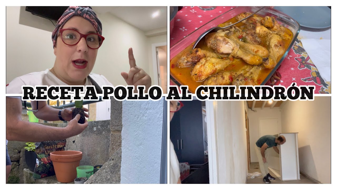 Mi MADRE os cocina POLLO AL CHILINDRON + plantamos PITIHAYA 🥀+ MONTAMOS ARMARIO