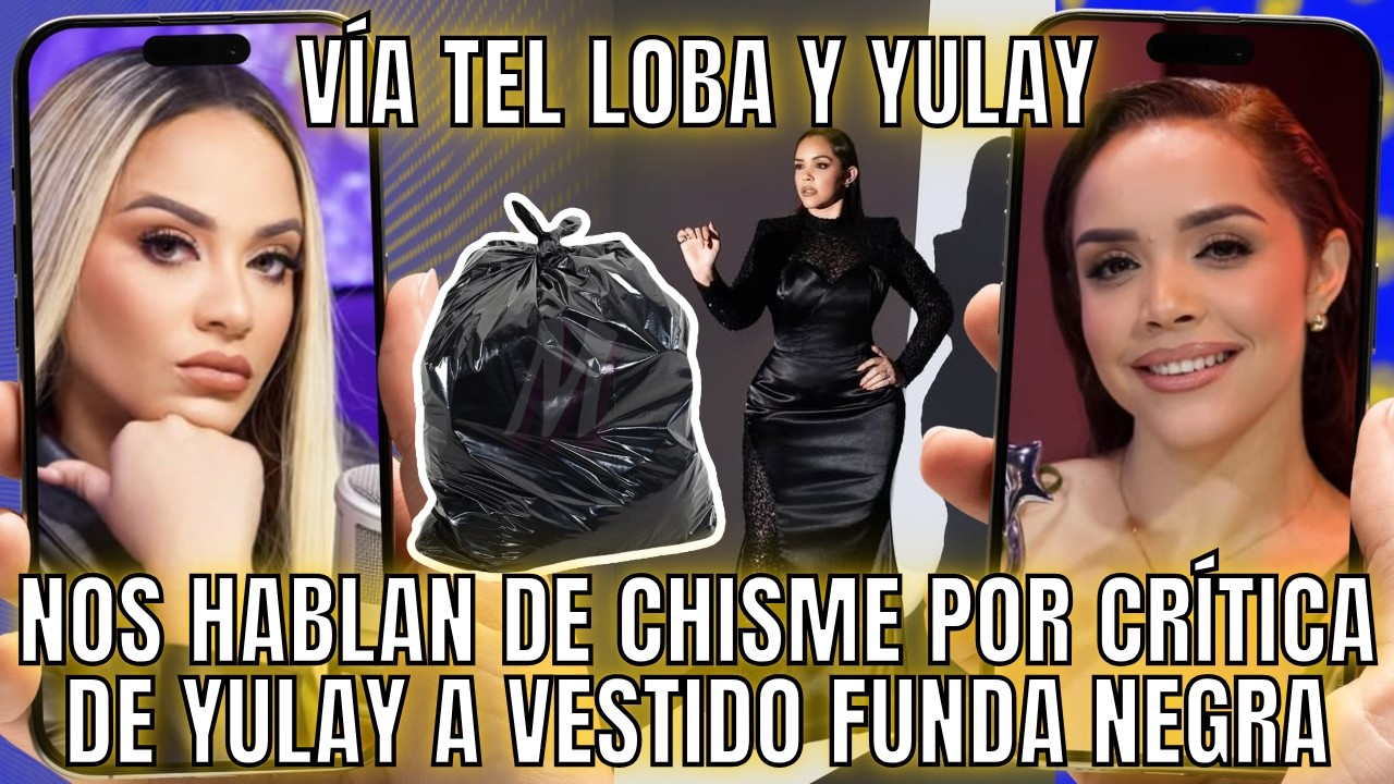 VÍA TEL LOBA Y YULAY NOS HABLAN DE CRÍTICA DE YULAY A VESTIDO FUNDA NEGRA DE BASURA