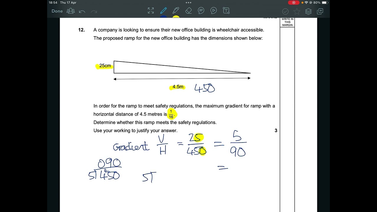 National 5 Applications of Maths - Gradient