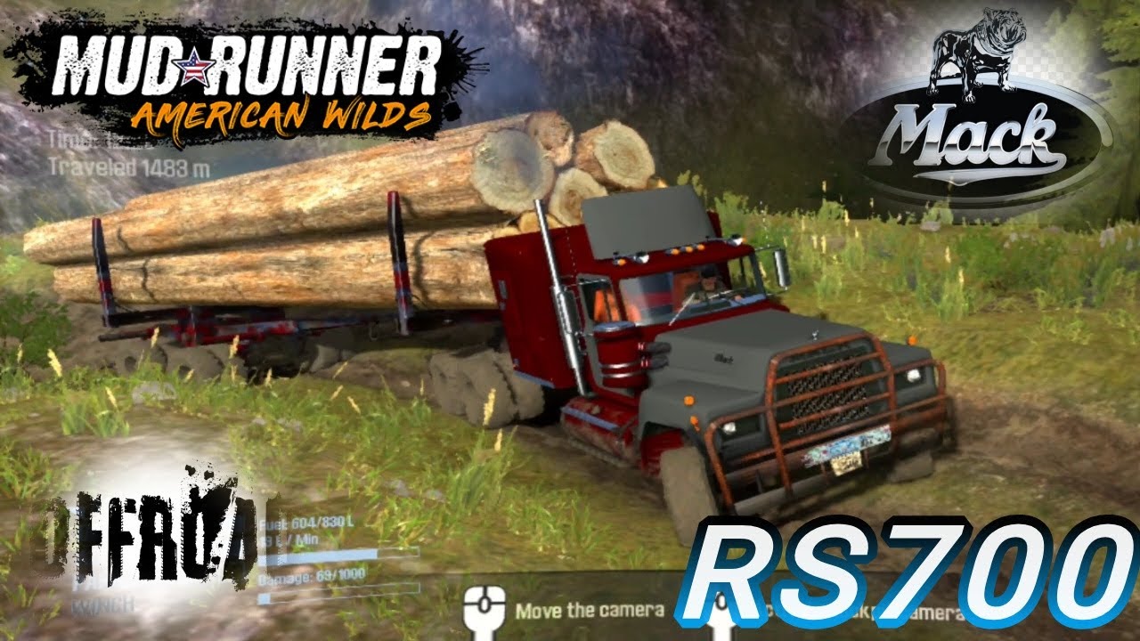 MACK-RS 700 por caminos empinados|Mudrunner American wilds| gameplay 🙂🚛📱