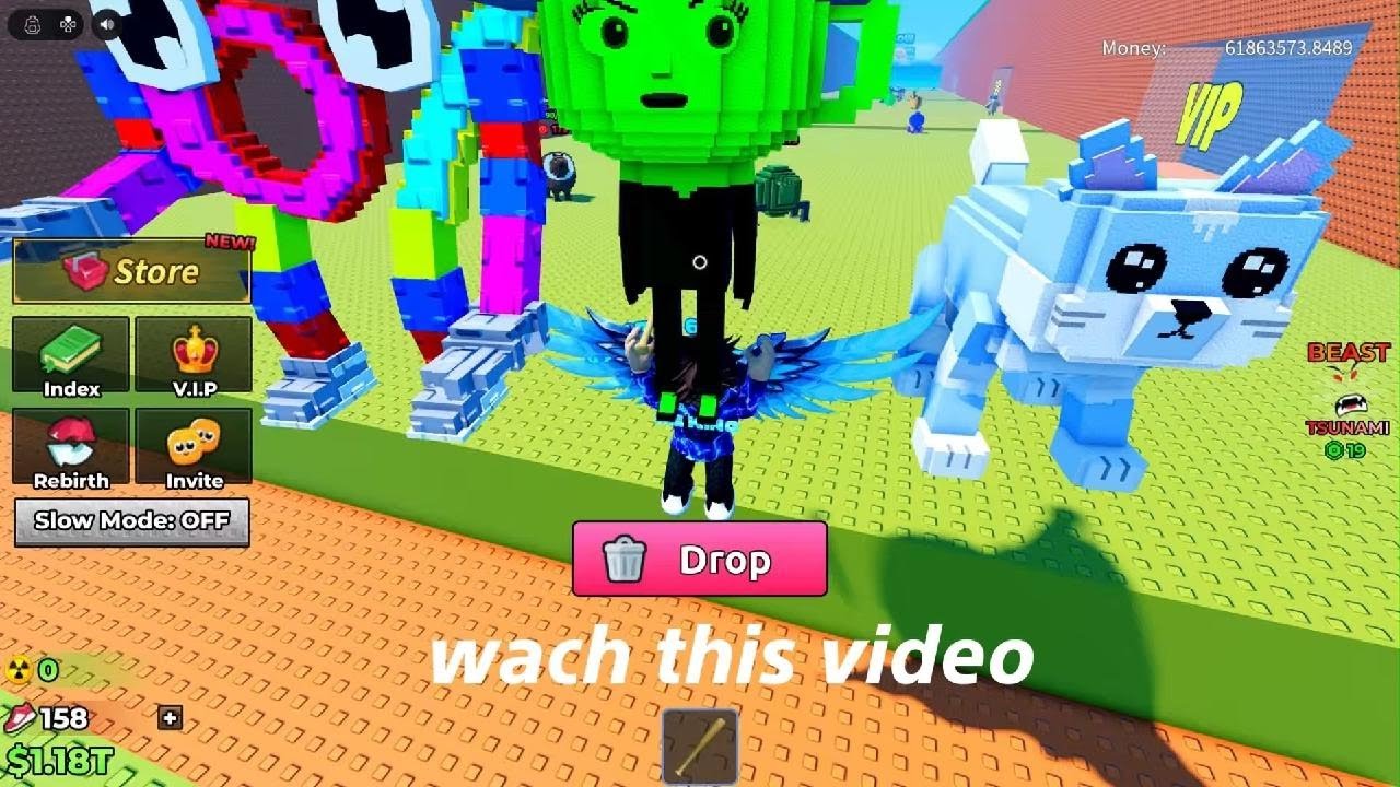 Roblox excape tsunami For brainrots