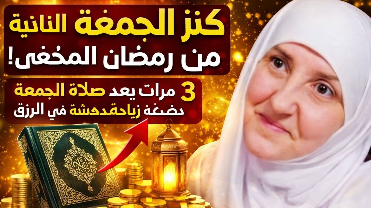 كنز الجمعة الثانية من رمضان المخفي! 3 مرات بعد صلاة الجمعة زيادة مدهشة في الرزق وبُشرى تُغيّر قدرك