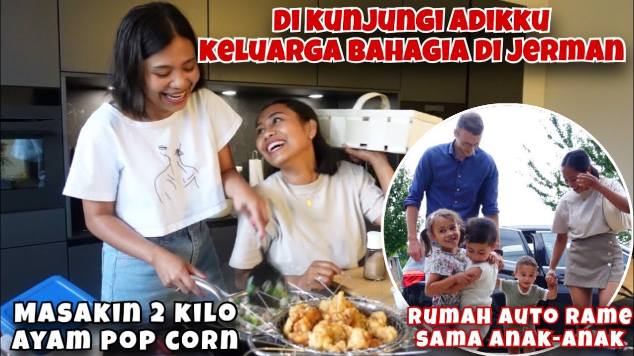 MASAK 2 KILO AYAM POP CORN SPESIAL KEDATANGAN KELUARGA BAHAGIA DI JERMAN
