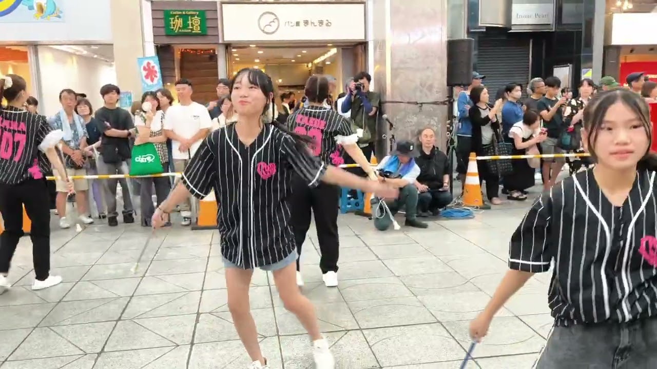 【チアリーディング】【バトントワリング】第60回松山野球拳おどり 団体連の部 愛媛県バトンスクール合同チーム連 (大街道・千舟町会場)