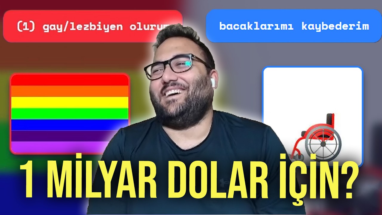 MURAT ABİ GF, 1 MİLYAR DOLAR İÇİN HANGİSİNİ YAPARSIN TESTİ ÇÖZÜYOR!