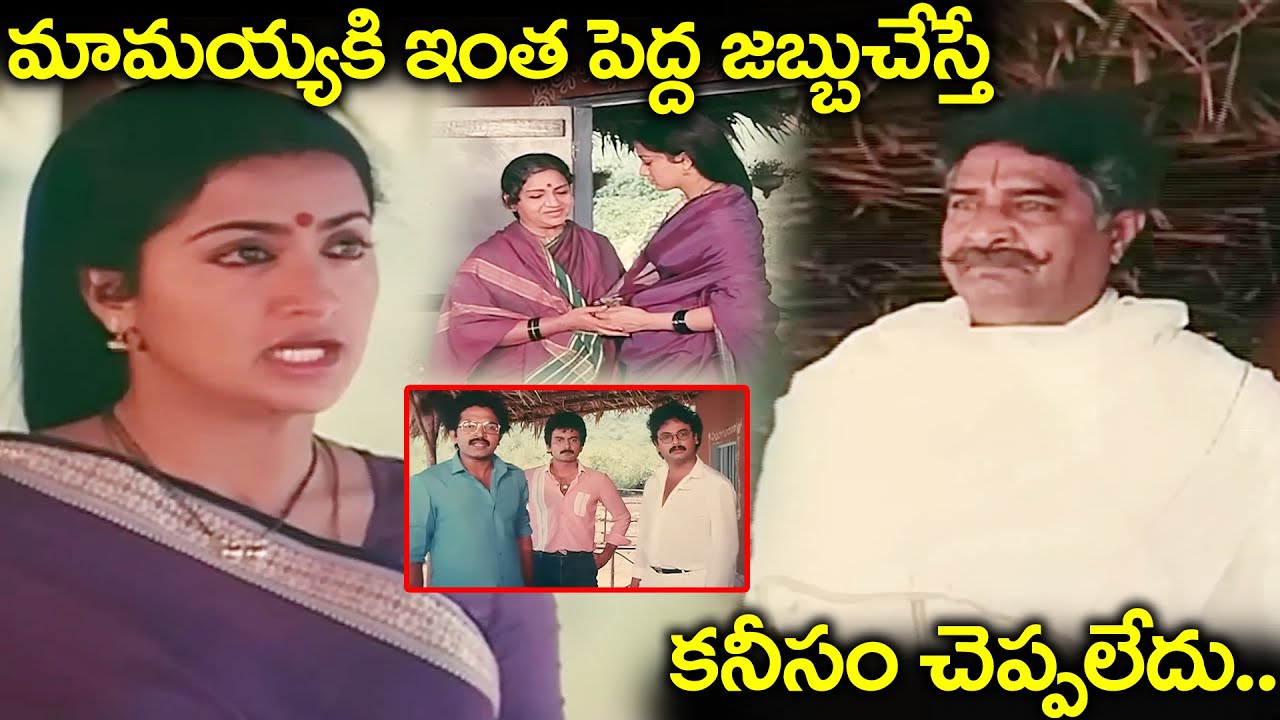 మామయ్యకి ఇంత పెద్ద జబ్బుచేస్తే కనీసం చెప్పలేదు.. | Sruthilayalu Movie Best Emotional Climax Scene