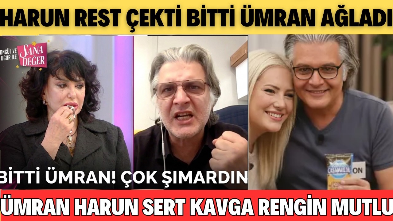 SANA DEĞER ÜMRAN HARUN BÜYÜK AŞK BİTTİ RENGİN ZAFER İLAN ETTİ ÜMRAN GÖZYAŞLARINA TUTAMADI