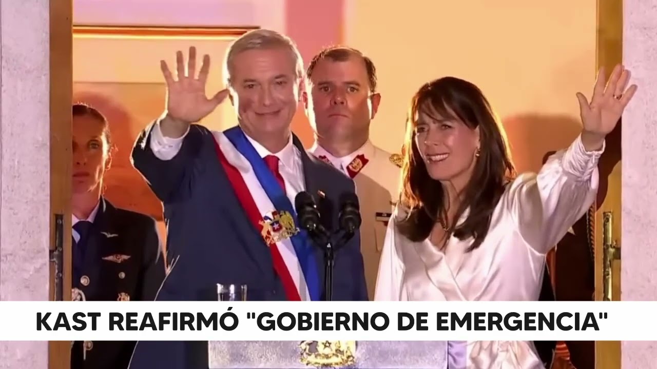 Kast en su primer discurso reafirmó instalación de un gobierno de emergencia