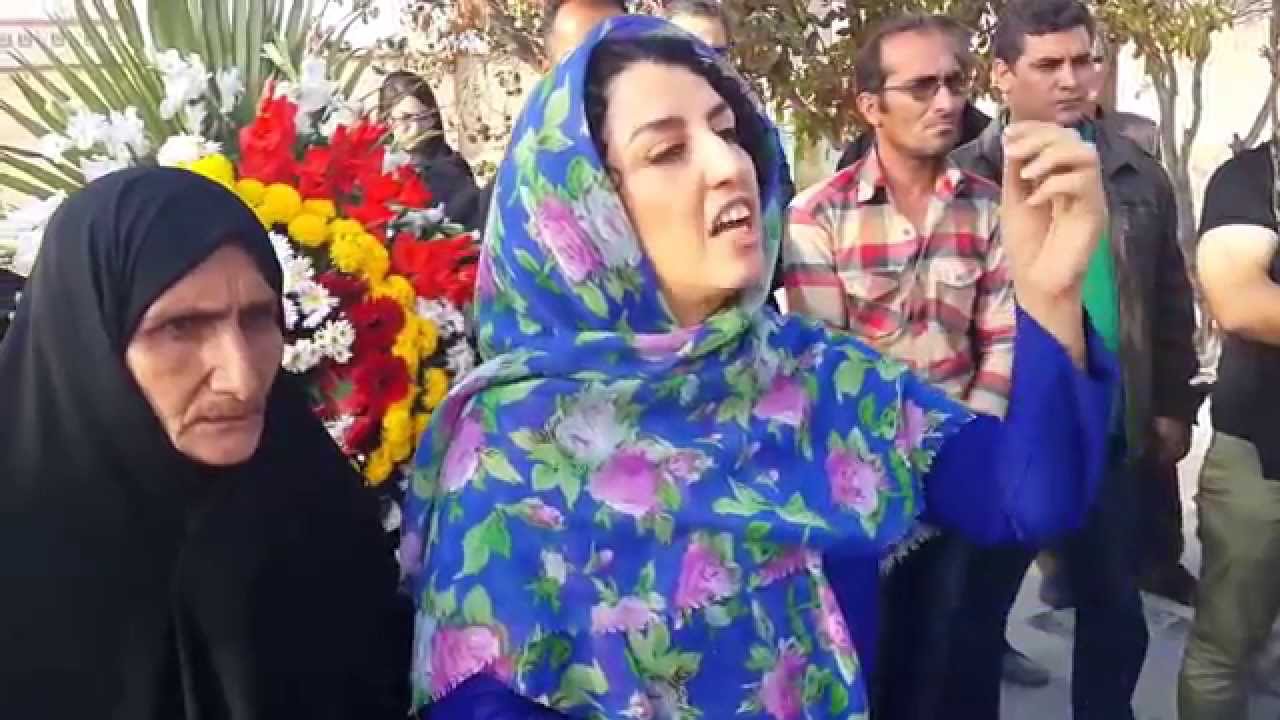 سخنان حماسی و منطقی و شجاعانه ی نرگس محمدی بر مزار ستار بهشتی در دومین سالروز شهادت ستار