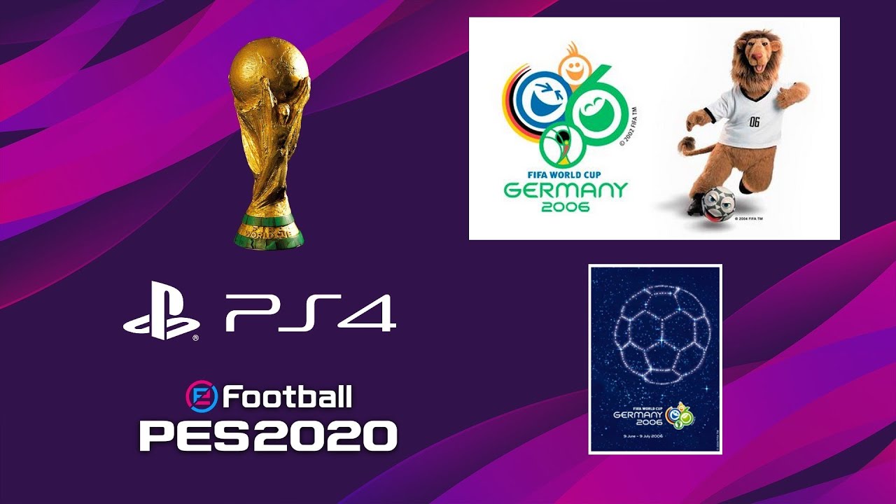 eFootball PES 2020 FIFA WORLD CUP GERMANY 2006 OPTION FILE PS4