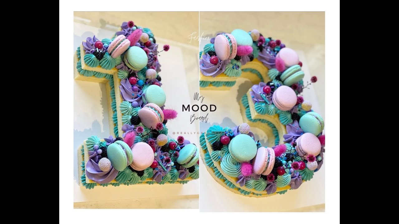 HOW TO MAKE NUMBER 13 CAKE WITHOUT MOLDER..