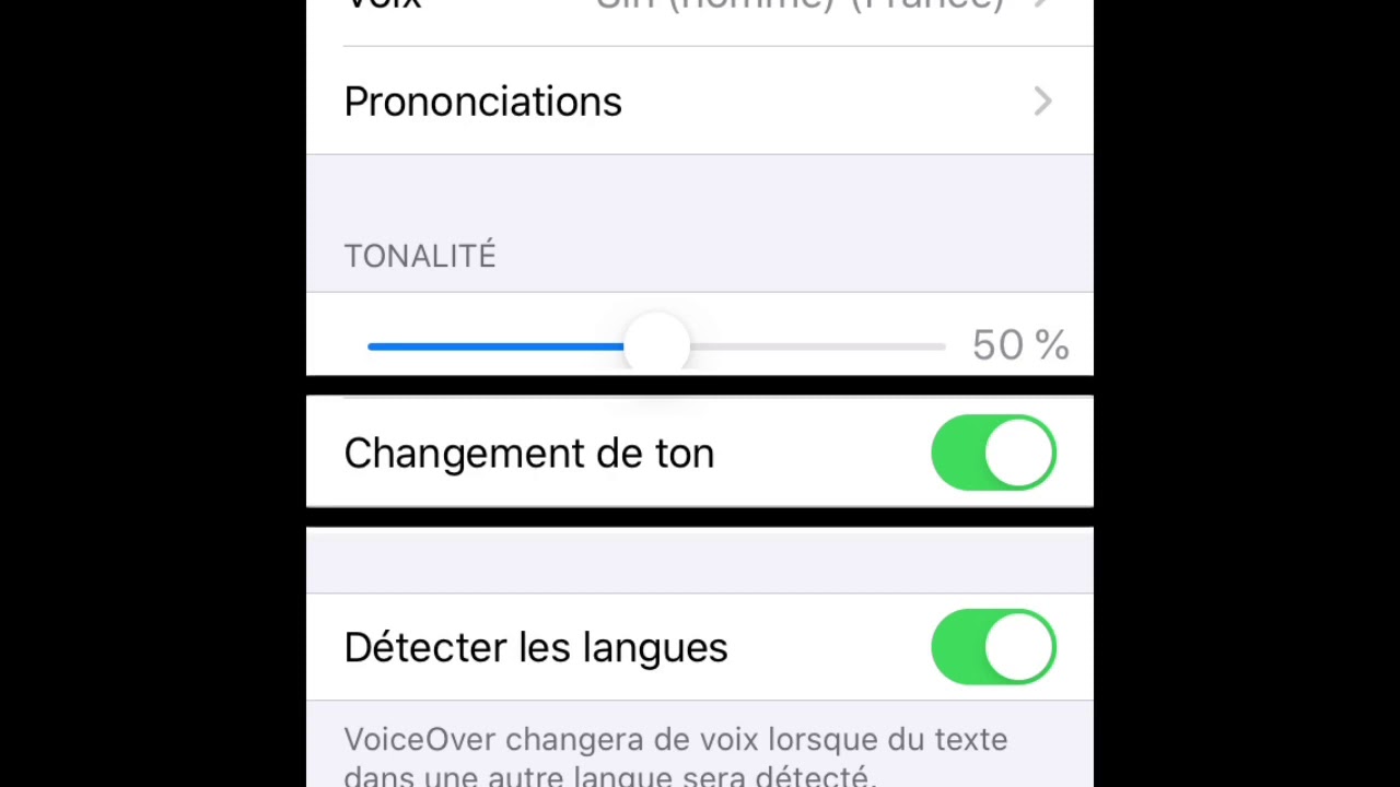 Astuce modifier les voix de VoiceOver