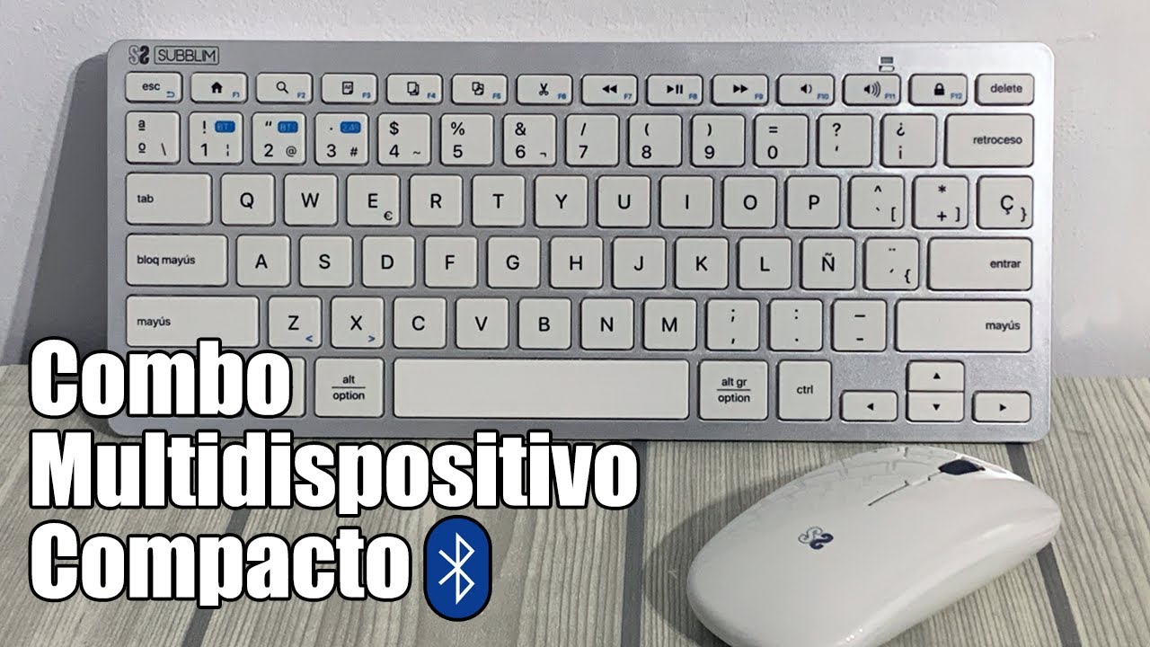 TECLADO COMBO MULTIDISPOSITVO COMPACTO DE SUBBLIM (TECLADO Y MOUSE)