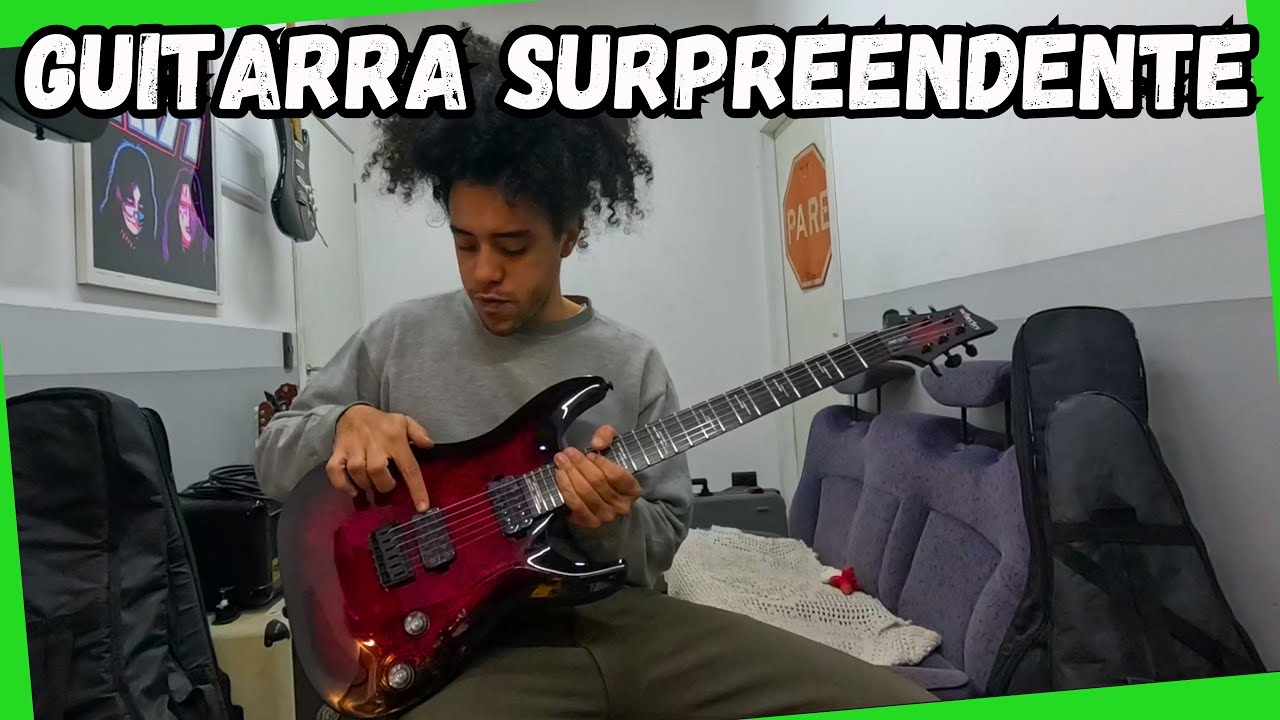 Review Schecter Omen Elite | Montagem + upgrades COMPRADA NO EBAY