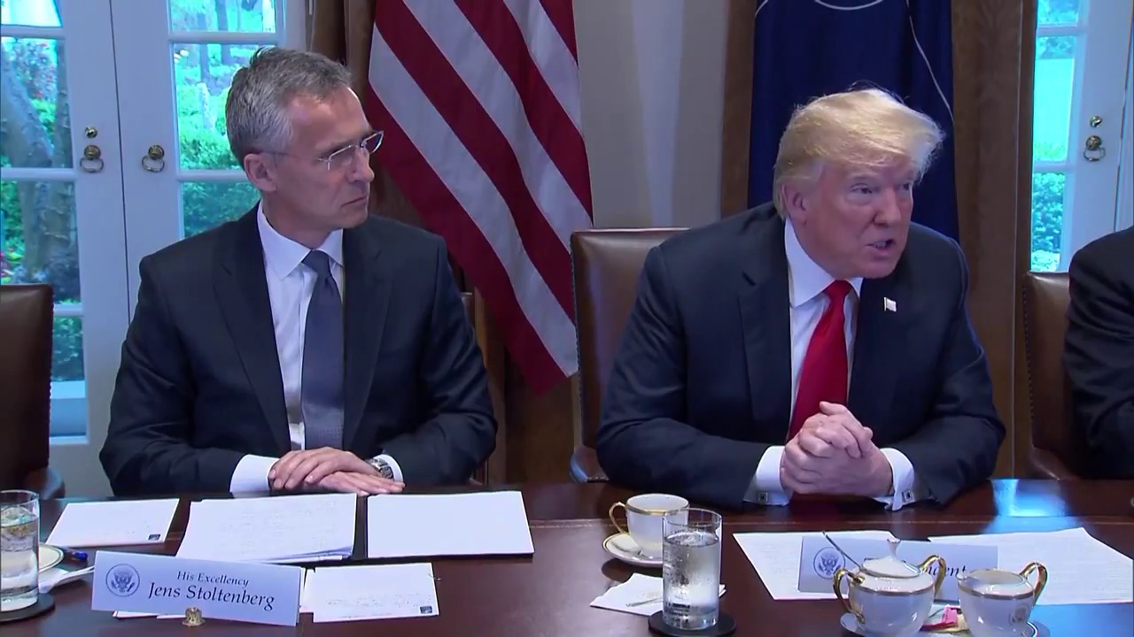 Trump: NATO is improving burden-sharing, largest increase of spending in 25 years *May 17 2018