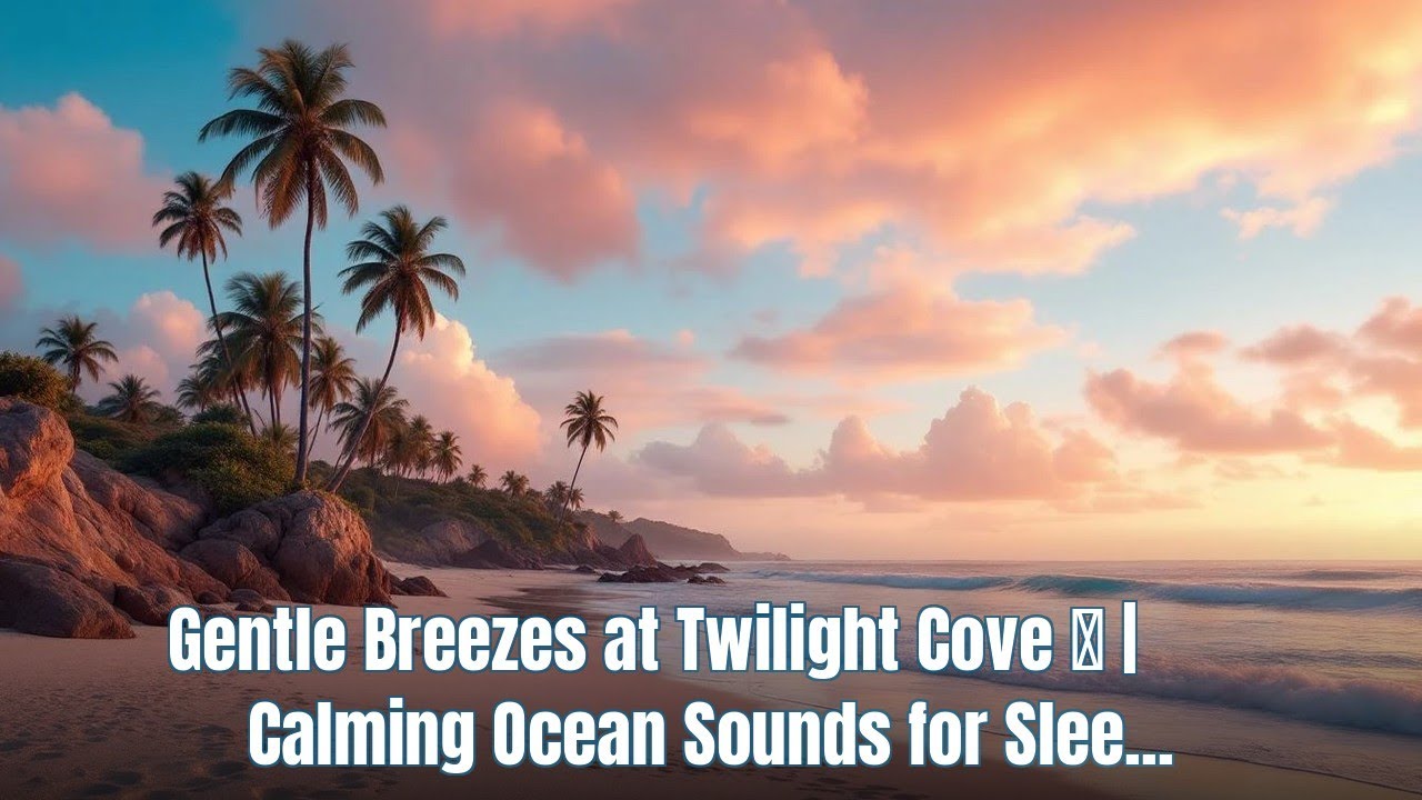 Gentle Breezes at Twilight Cove 🌅 | Calming Ocean Sounds for Sleep & Meditation