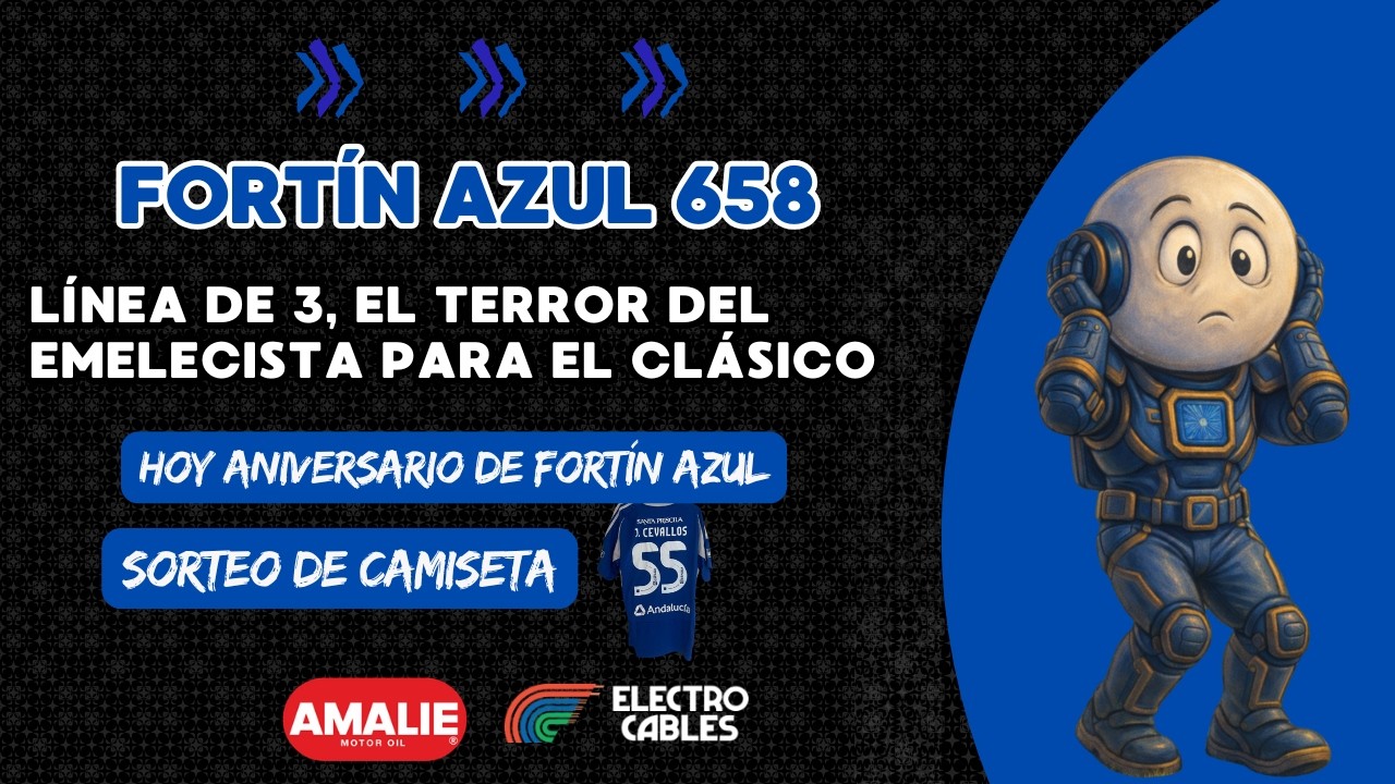 Fortín Azul 658: Línea de 3, el terror del emelecista para el Clásico. Aniversario de Fortín,premios
