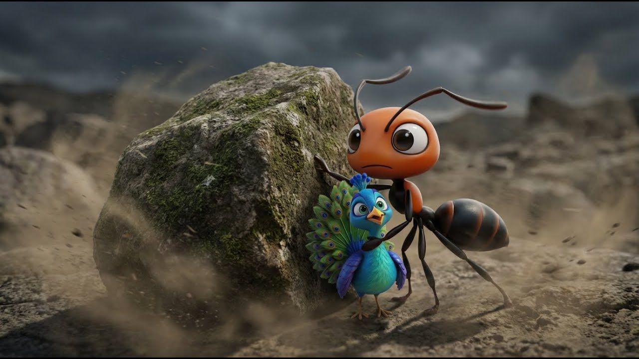 The Brave Ant & The Lost Peacock Chick 🐜🦚 | Emotional Kids Adventure Story