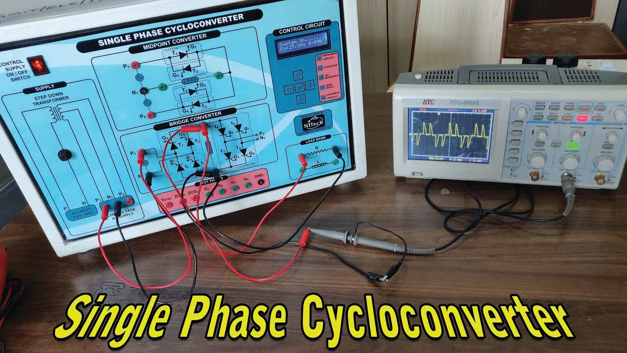 Practical:4 Single Phase to Single Phase Cyclo-converter | AC to AC Converter | Power Electronics