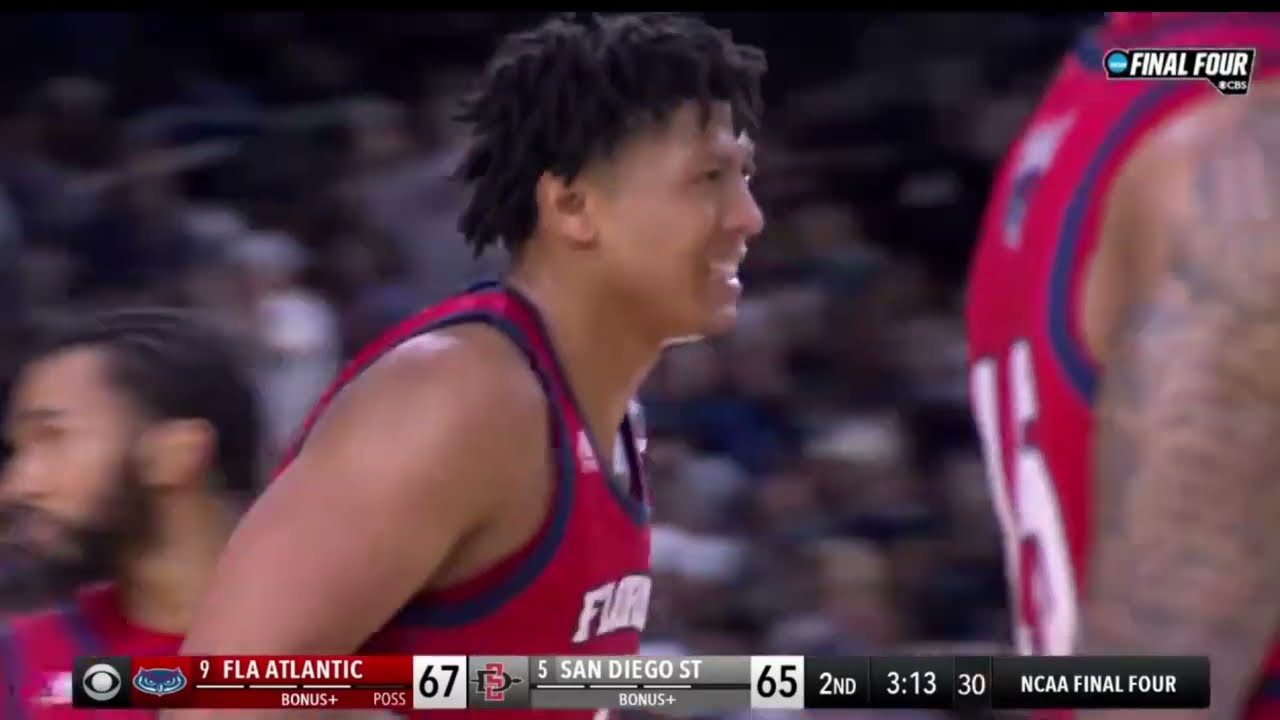 Insane Final 5 minutes of 2023 Final Four    |   FAU vs SDSU