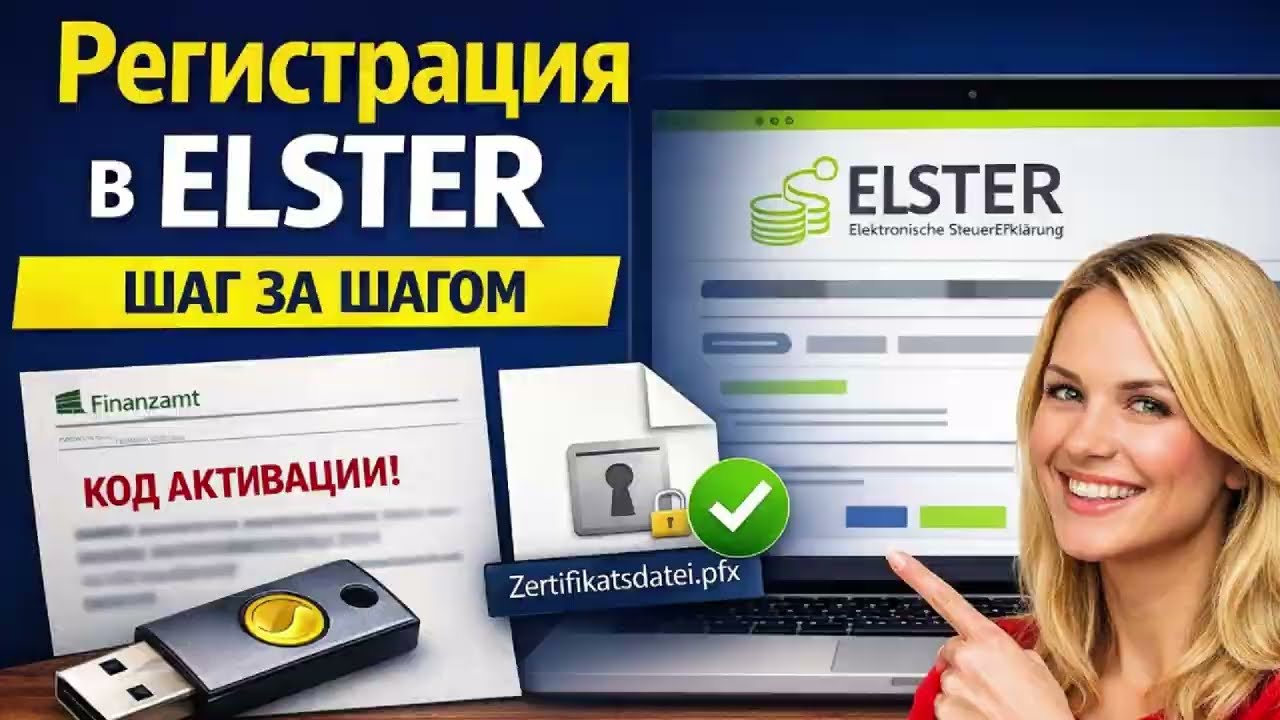 ELSTER регистрация через Zertifikatsdatei &ndash; пошаговая инструкция, (1 часть)