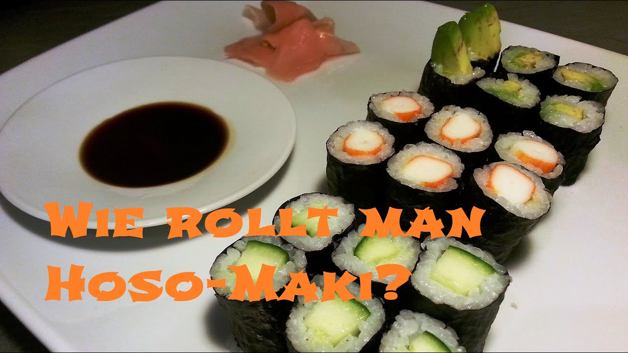 Wie rollt man Hoso Maki Sushi zu Hause? - Grundlagen des Sushi Machen