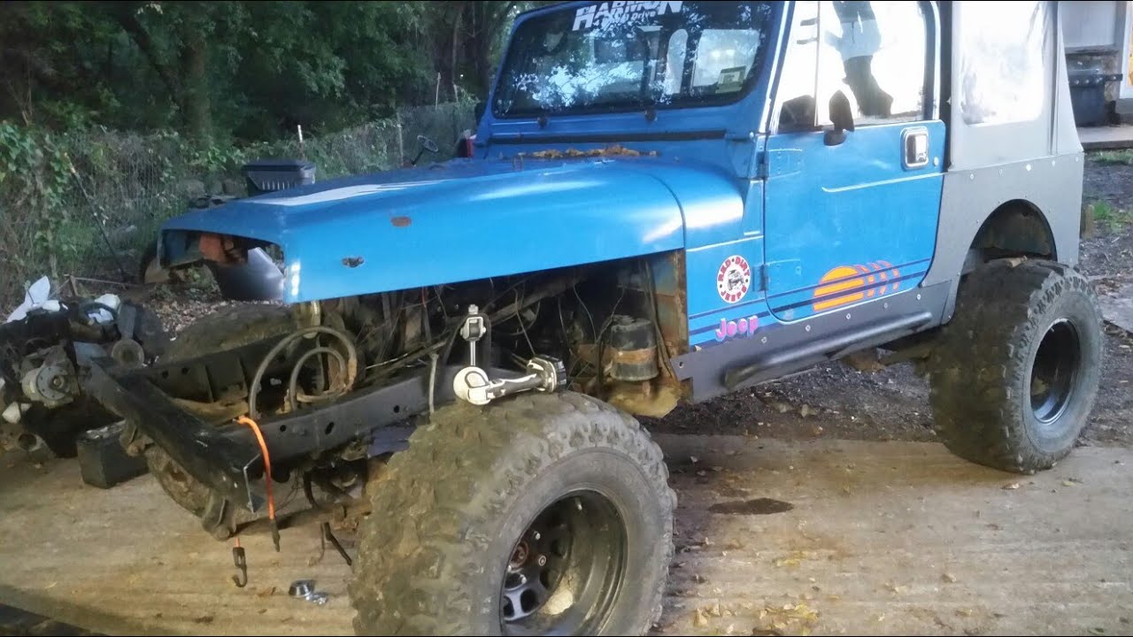 Jeep YJ build v8 swap tbi 350 (part 1)