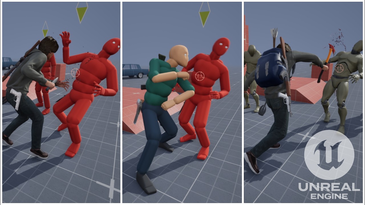 UE5.7 - Adventure Game Locomotion System v1.8 (AGLS v1.8) | Melee Combat Preview | Download