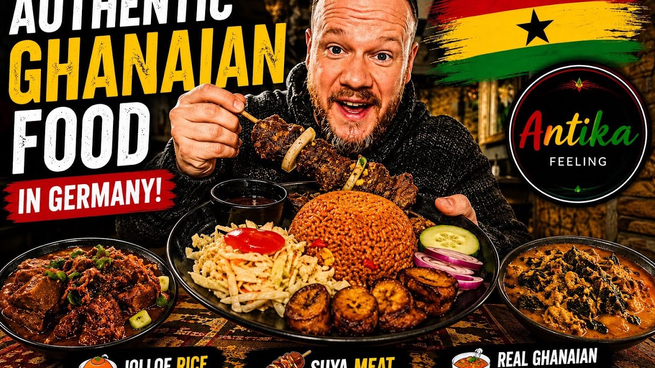 Пробую настоящую ганскую кухню в Германии 🇬🇭