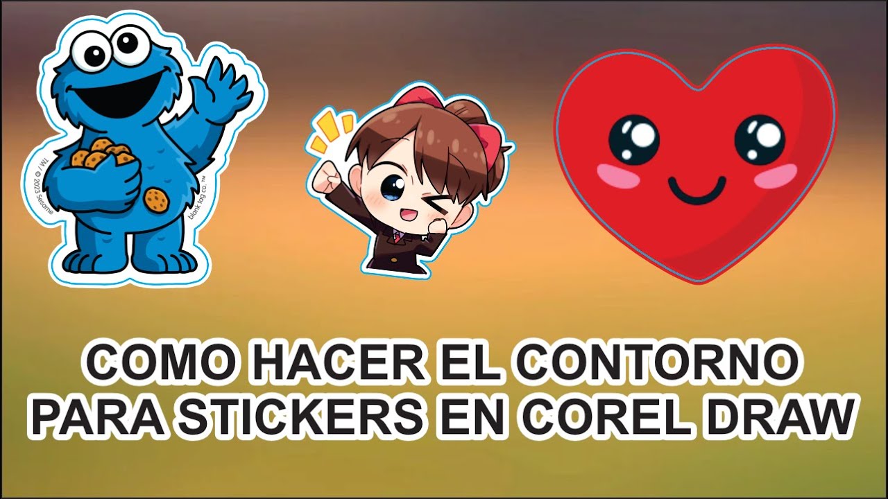 COMO HACER EL CONTORNO PARA STICKERS EN COREL DRAW