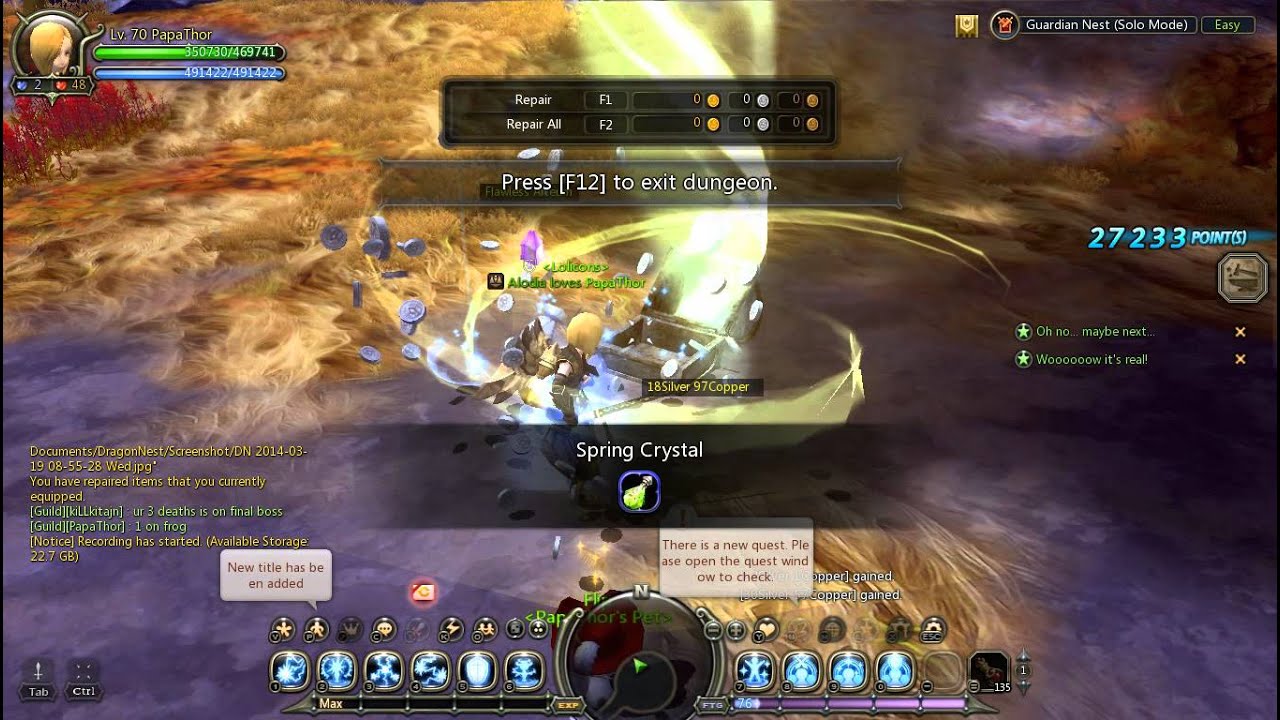 Guardian Nest Solo Mode Chest Loot