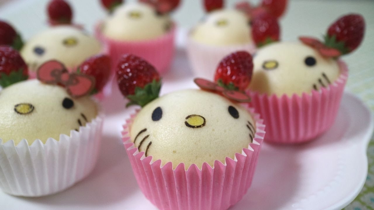 Hello Kitty strawberry man  Steam Cakes★ ハローキティ「ICHIGOMAN」蒸しパン
