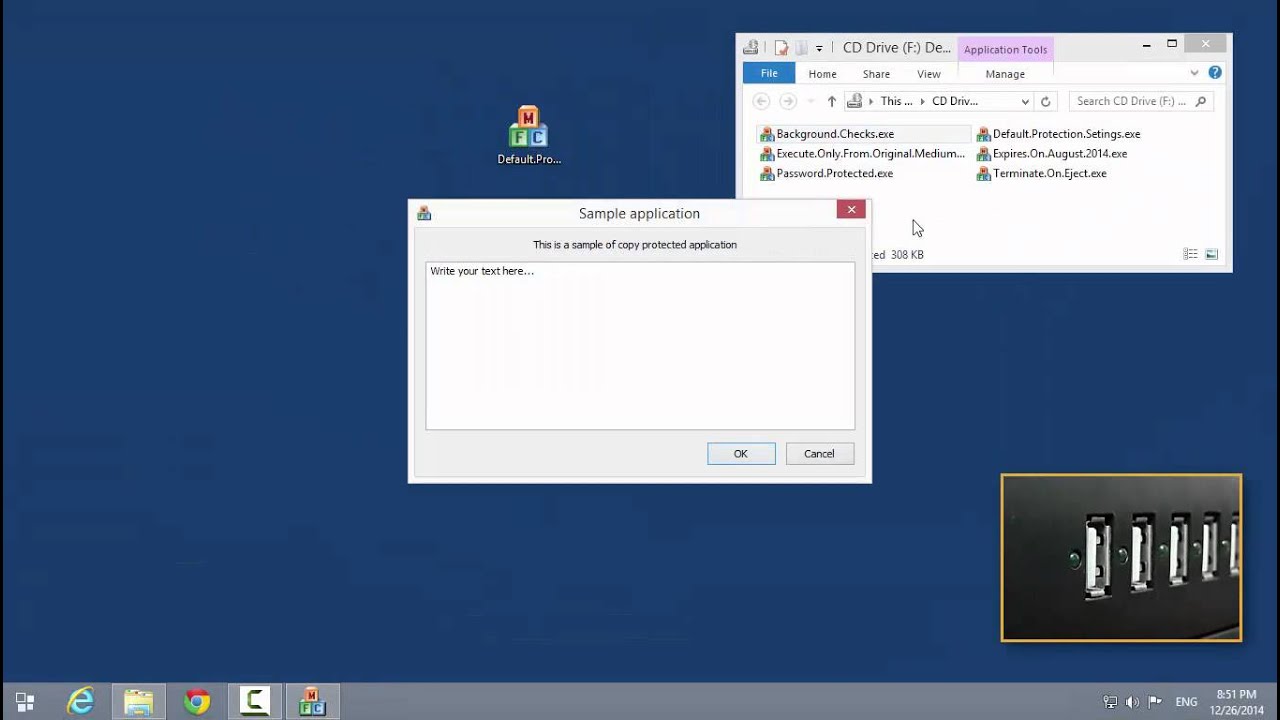 Software copy protection features