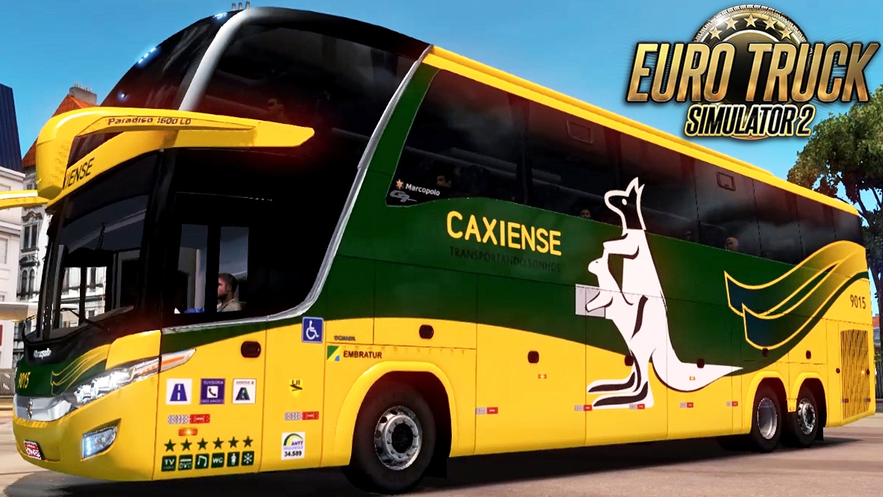 Euro Truck  2 Mod Bus | Caxiense - Caxias do Sul/Porto Alegre - G27 - 60fps