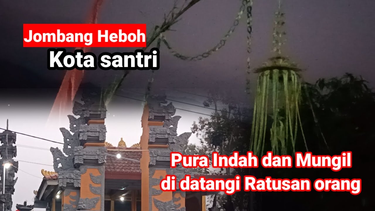 Piodalan Pura Guna Dharma Jombang Jawa timur