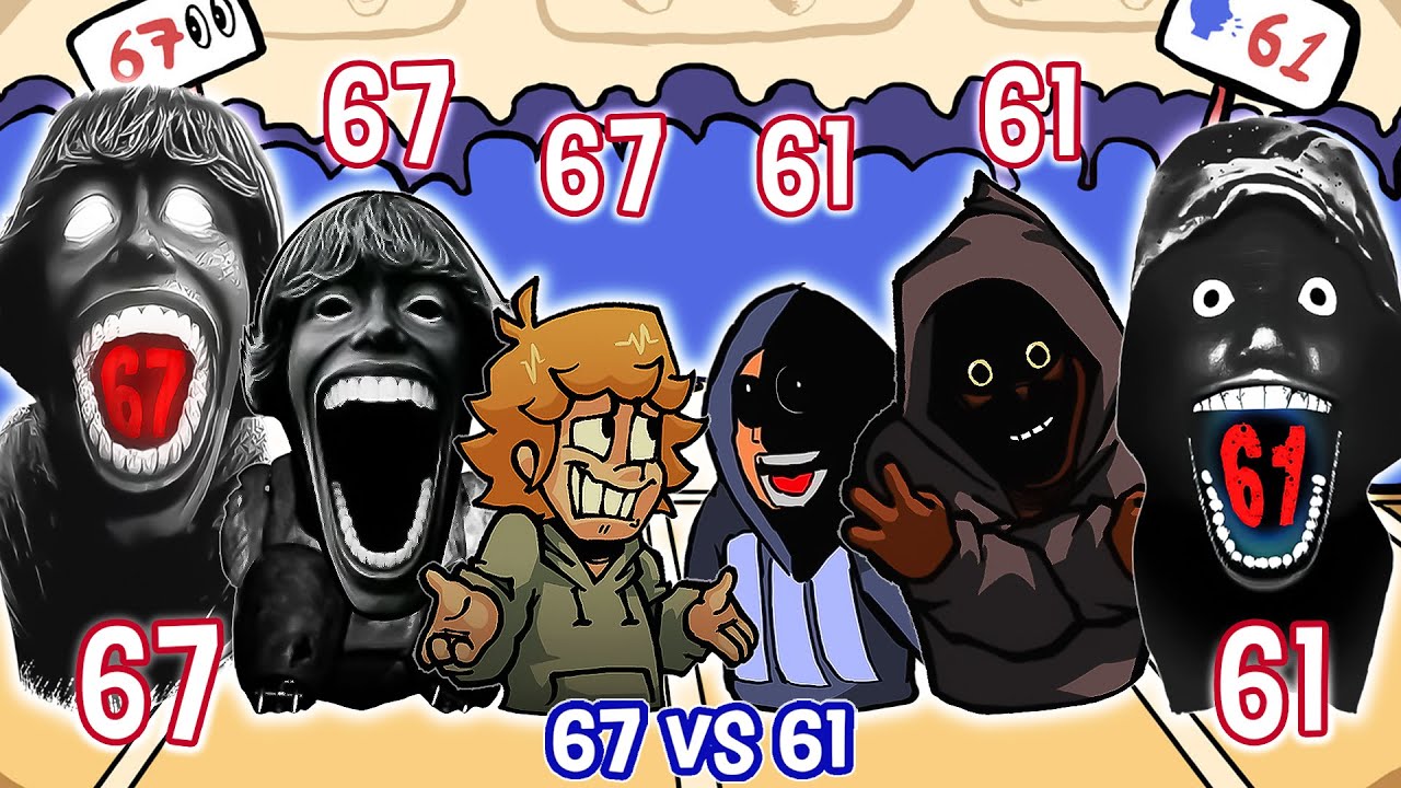 NEW ALL 67 VS 61 FNF | 67 Kid Meme Vs 61 Meme - Friday Night Funkin'