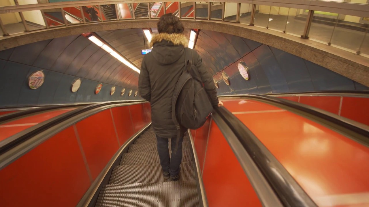 Hungary, Budapest, Nyugati pályaudvar Metro Station, 5X escalator