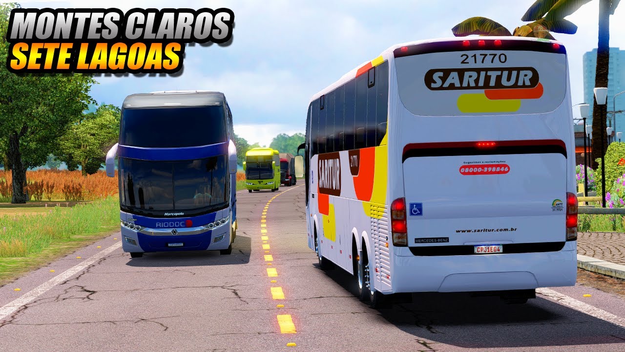 VIAGEM PARA CIDADE DE SETE LAGOAS EM MINAS GERAIS !!! EURO TRUCK SIMULATOR 2 MOD BUS - G27