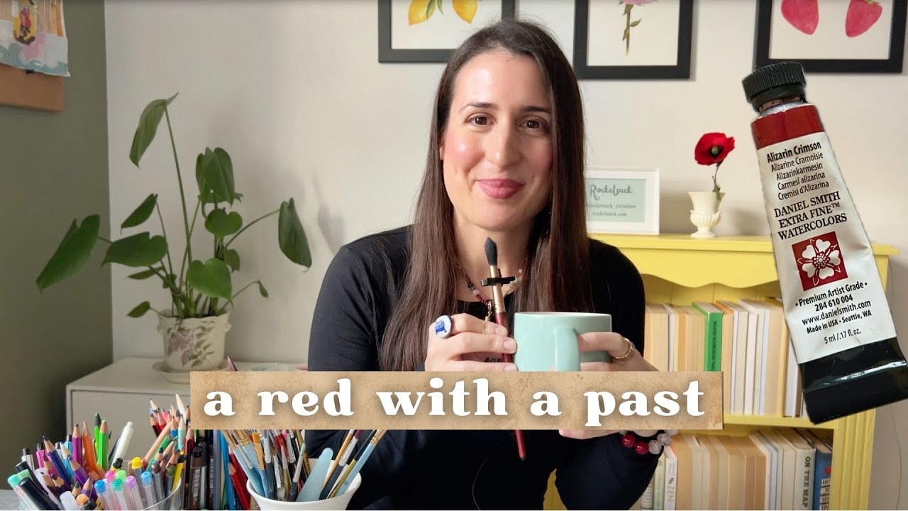 Alizarin Crimson Watercolour | History, Characteristics and Daniel Smith Swatches