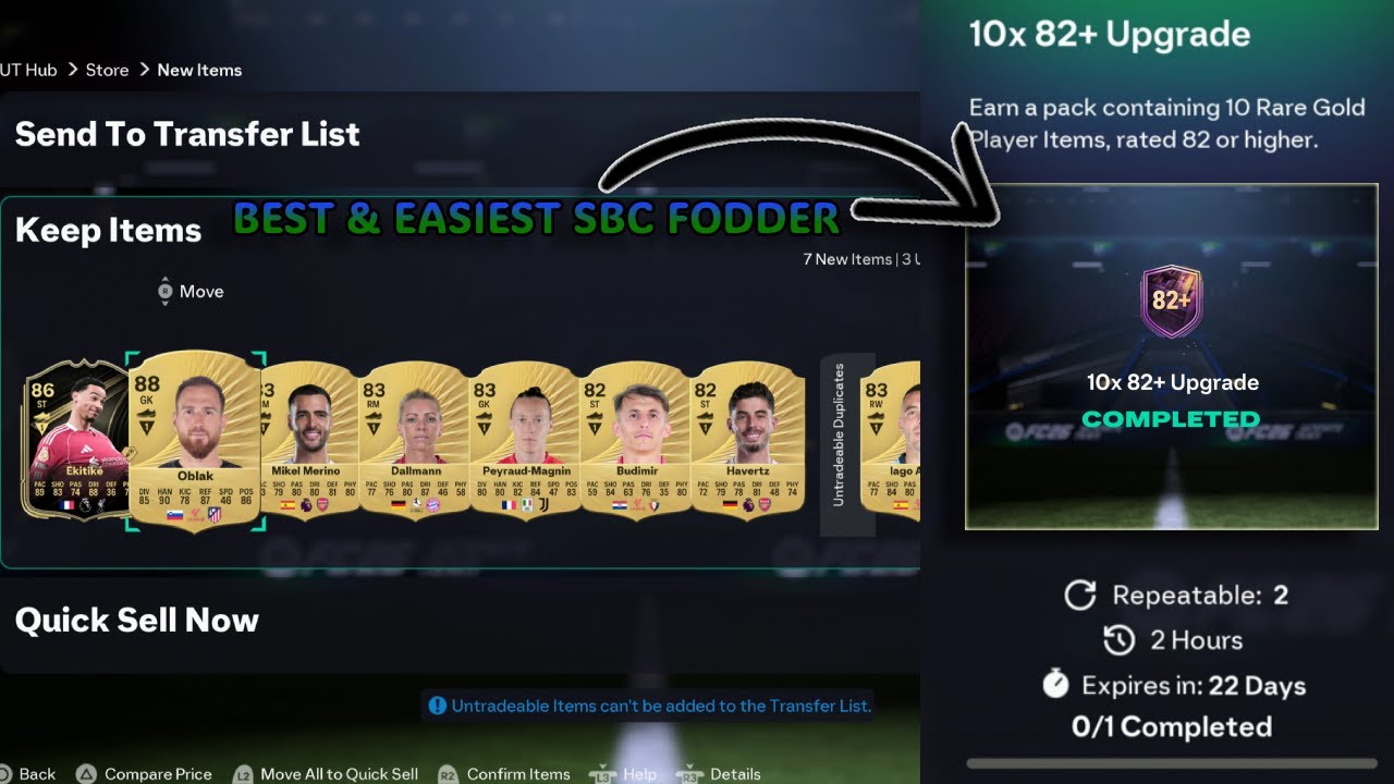 FC26: Бесплатный корм для SBC (Лучший метод!)