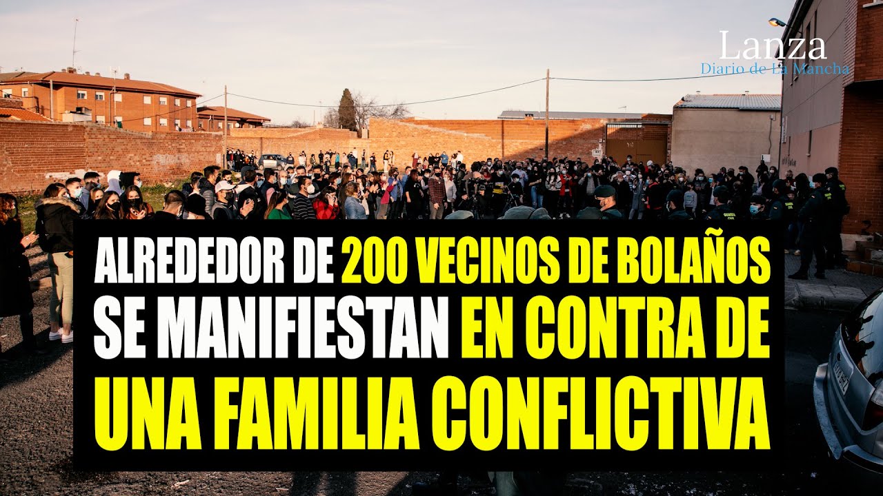 Alrededor de 200 vecinos de Bolaños se manifiestan en contra de una familia conflictiva