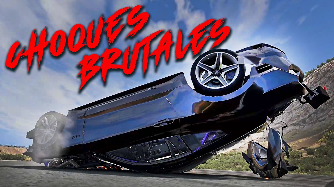 CHOQUES BRUTALES 6 💥 DESTROZANDO COCHES EN PISTA | BEAMNG DRIVE | DR SATTAN