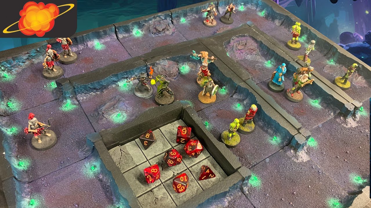 How to make cave tiles for D&D or other tabletop games