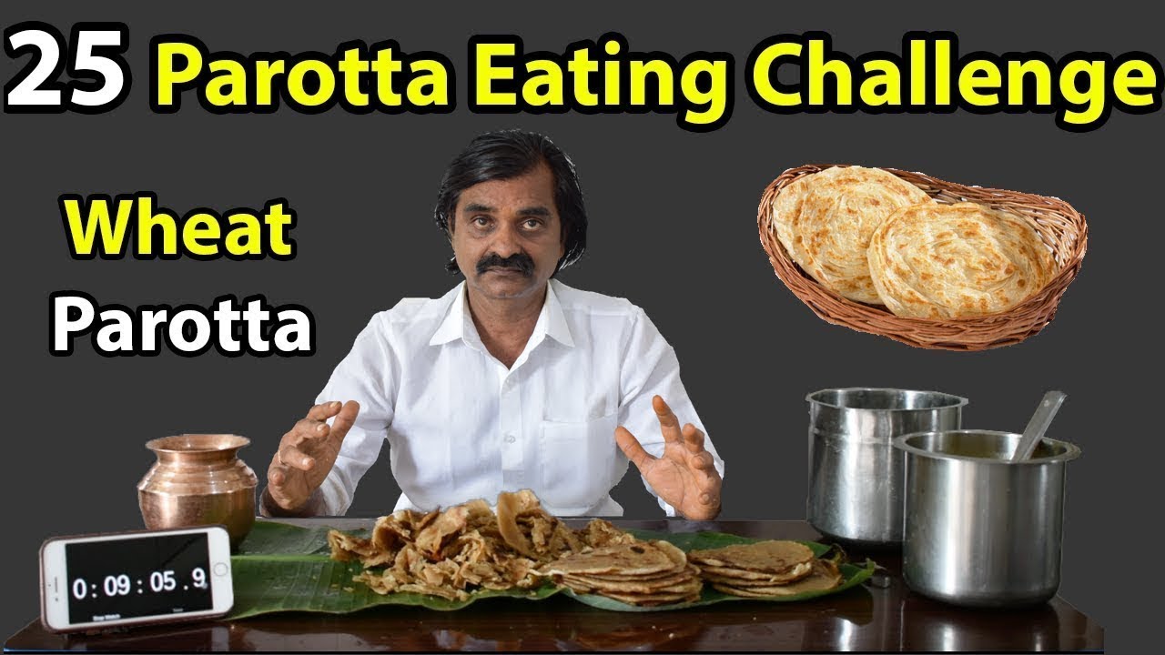 25 PAROTTA EATING CHALLENGE | Indian Food Challenge | Saapattu Raman |