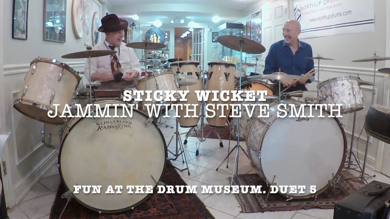 Sticky Wicket. Drum duet 5 with Steve Smith