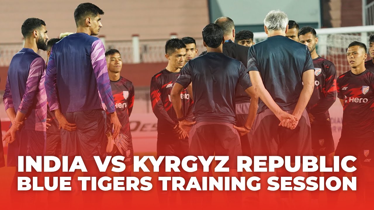 Indian Football Team Training Session | India Vs Kyrgyz Republic | Sahal Trains